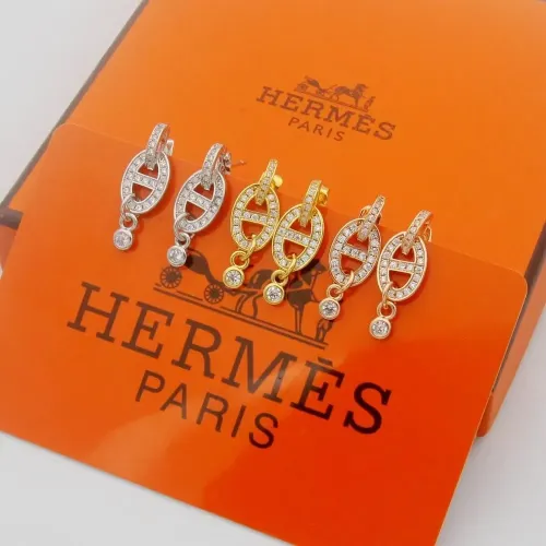 Replica Hermes Earrings For Women #1397566 $25.00 USD for Wholesale