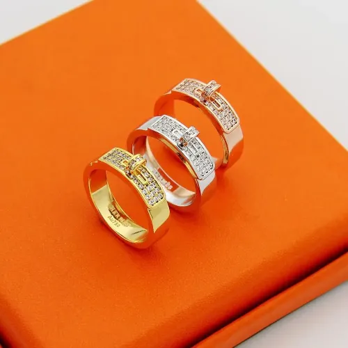 Replica Hermes Rings In Rose Gold #1397575 $23.00 USD for Wholesale