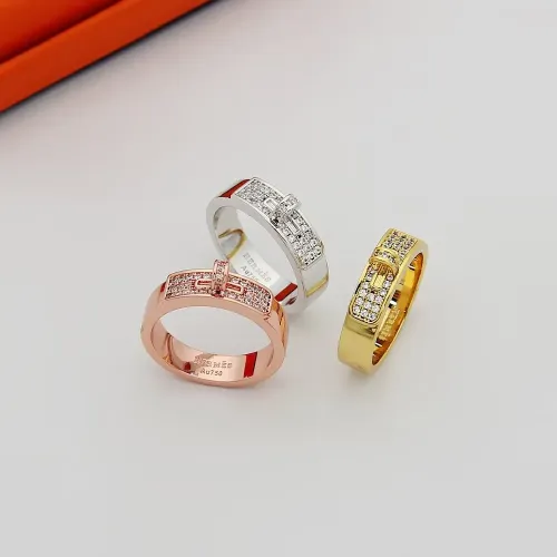 Replica Hermes Rings In Gold #1397576 $23.00 USD for Wholesale