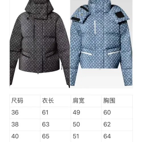 Replica Louis Vuitton LV Down Feather Coat Long Sleeved For Women #1397744 $247.93 USD for Wholesale