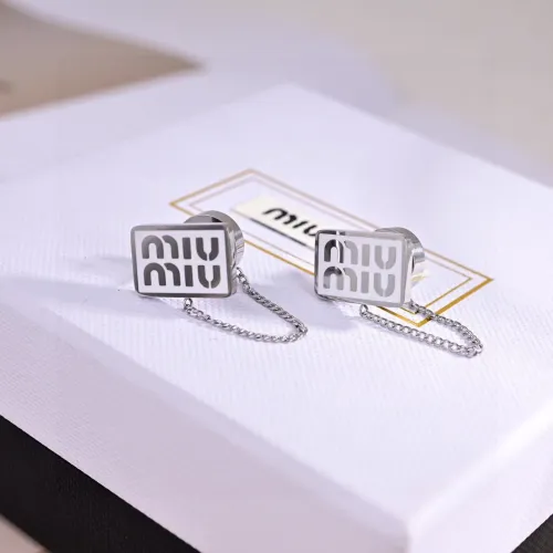 Wholesale MIU MIU Earrings For Women #1398315 $25.00 USD, Wholesale Quality Replica MIU MIU Earrings