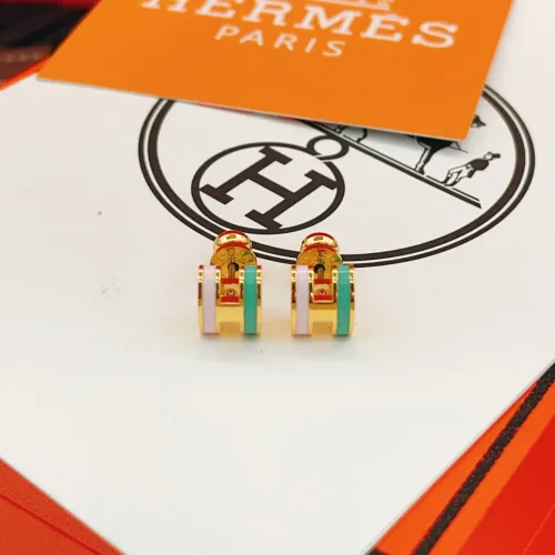 Replica Hermes Earrings For Women #1398442 $32.00 USD for Wholesale