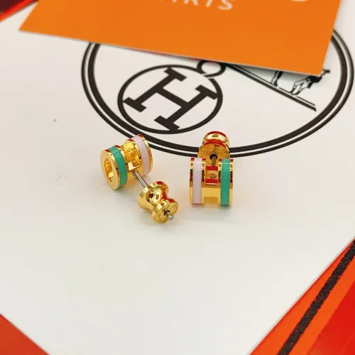 Replica Hermes Earrings For Women #1398442 $32.00 USD for Wholesale