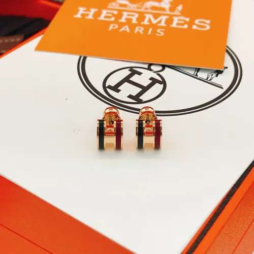 Replica Hermes Earrings For Women #1398445 $32.00 USD for Wholesale