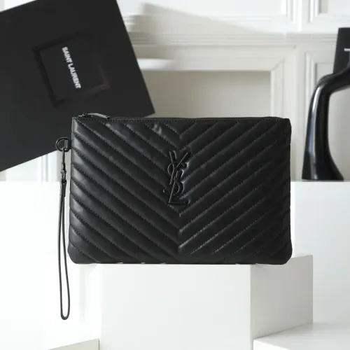 Wholesale Yves Saint Laurent AAA Quality Pouches #1398530 $68.00 USD, Wholesale Quality Replica Yves Saint Laurent AAA Wallets