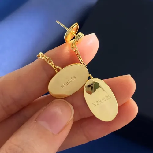 Replica Hermes Earrings For Women #1398665 $27.00 USD for Wholesale