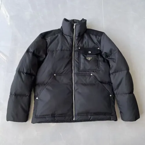 Wholesale Prada Down Feather Coat Long Sleeved For Men #1398837 $172.00 USD, Wholesale Quality Replica Prada Down Feather Coat