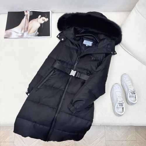 Wholesale Prada Down Feather Coat Long Sleeved For Women #1398840 $247.93 USD, Wholesale Quality Replica Prada Down Feather Coat