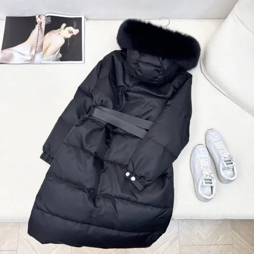 Replica Prada Down Feather Coat Long Sleeved For Women #1398840 $247.93 USD for Wholesale