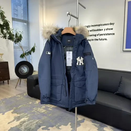 Replica New York Yankees Down Feather Coat Long Sleeved For Unisex #1398843 $160.00 USD for Wholesale
