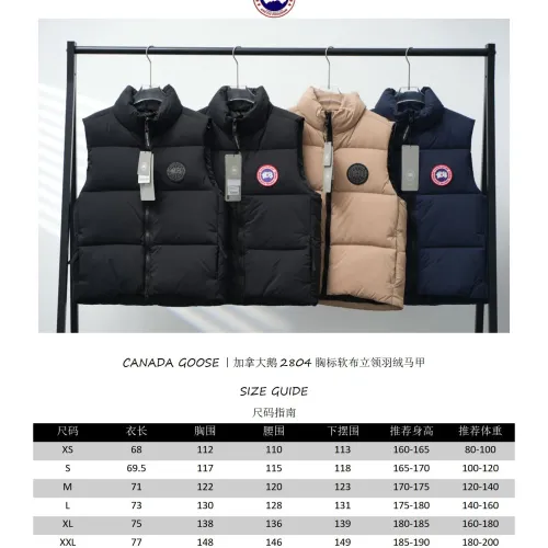 Replica Canada Goose Down Feather Coat Sleeveless For Unisex #1398873 $108.00 USD for Wholesale