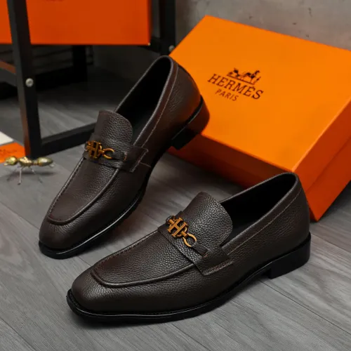 Wholesale Hermes Leather Shoes For Men #1399057 $85.00 USD, Wholesale Quality Replica Hermes Leather Shoes