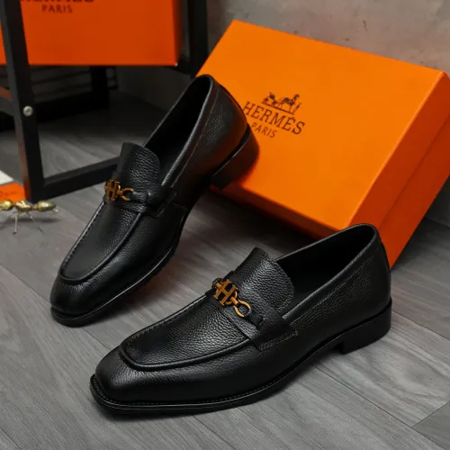 Wholesale Hermes Leather Shoes For Men #1399058 $85.00 USD, Wholesale Quality Replica Hermes Leather Shoes