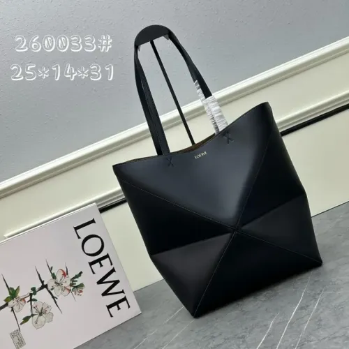 Wholesale LOEWE AAA Quality Shoulder Bags In Brown For Women #1399067 $158.00 USD, Wholesale Quality Replica LOEWE AAA Quality Shoulder Bags