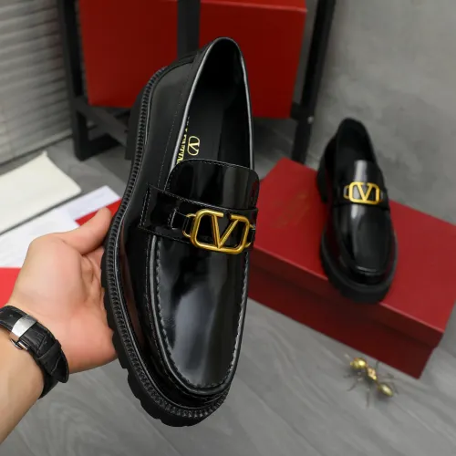 Replica Valentino Leather Shoes For Men #1399070 $85.00 USD for Wholesale