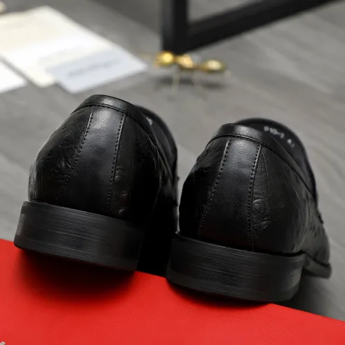 Replica Salvatore Ferragamo Leather Shoes For Men #1399116 $82.00 USD for Wholesale
