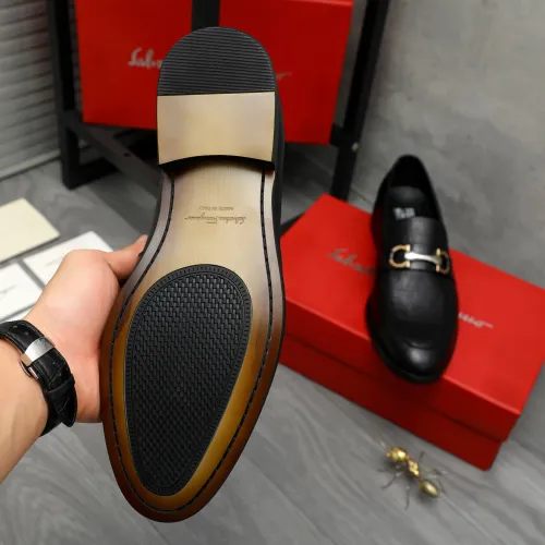 Replica Salvatore Ferragamo Leather Shoes For Men #1399124 $82.00 USD for Wholesale