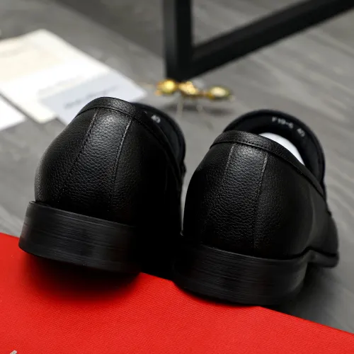 Replica Salvatore Ferragamo Leather Shoes For Men #1399125 $82.00 USD for Wholesale