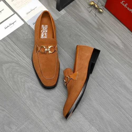 Wholesale Salvatore Ferragamo Leather Shoes For Men #1399134 $80.00 USD, Wholesale Quality Replica Salvatore Ferragamo Leather Shoes