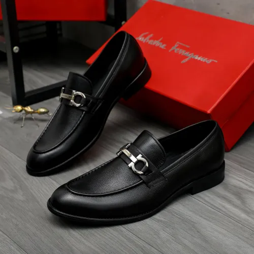 Wholesale Salvatore Ferragamo Leather Shoes For Men #1399144 $82.00 USD, Wholesale Quality Replica Salvatore Ferragamo Leather Shoes