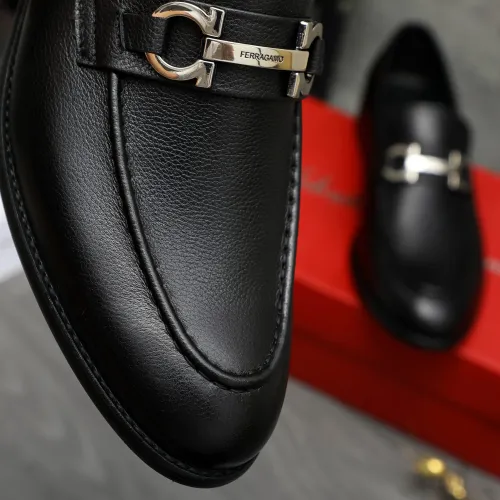 Replica Salvatore Ferragamo Leather Shoes For Men #1399144 $82.00 USD for Wholesale