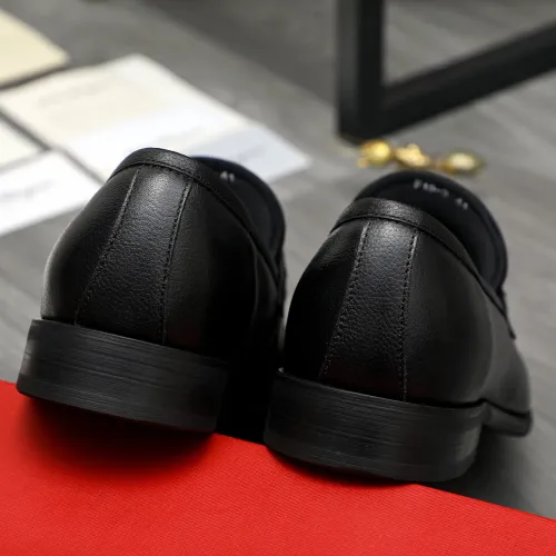 Replica Salvatore Ferragamo Leather Shoes For Men #1399144 $82.00 USD for Wholesale