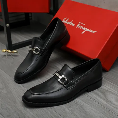 Wholesale Salvatore Ferragamo Leather Shoes For Men #1399146 $82.00 USD, Wholesale Quality Replica Salvatore Ferragamo Leather Shoes