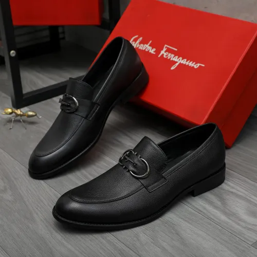Wholesale Salvatore Ferragamo Leather Shoes For Men #1399148 $82.00 USD, Wholesale Quality Replica Salvatore Ferragamo Leather Shoes