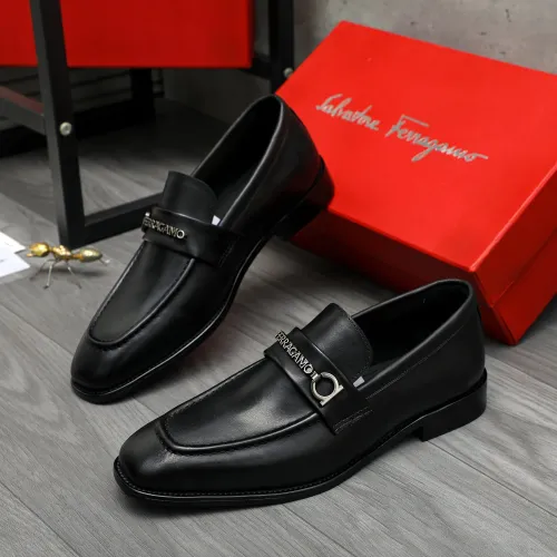 Wholesale Salvatore Ferragamo Leather Shoes For Men #1399154 $85.00 USD, Wholesale Quality Replica Salvatore Ferragamo Leather Shoes
