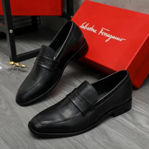 Wholesale Salvatore Ferragamo Leather Shoes For Men #1399155 $85.00 USD, Wholesale Quality Replica Salvatore Ferragamo Leather Shoes