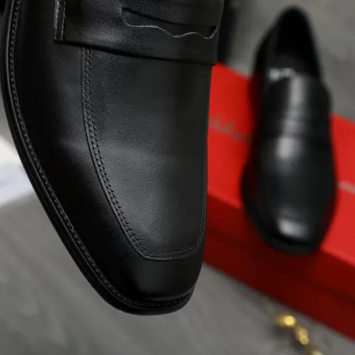 Replica Salvatore Ferragamo Leather Shoes For Men #1399155 $85.00 USD for Wholesale
