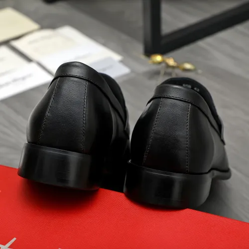 Replica Salvatore Ferragamo Leather Shoes For Men #1399155 $85.00 USD for Wholesale