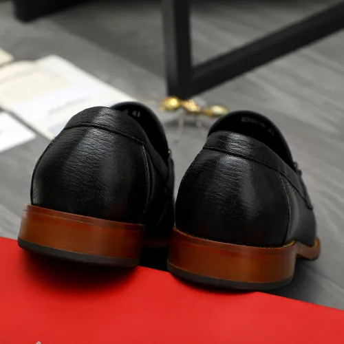 Replica Salvatore Ferragamo Leather Shoes For Men #1399160 $125.00 USD for Wholesale