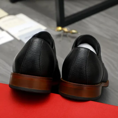 Replica Salvatore Ferragamo Leather Shoes For Men #1399162 $125.00 USD for Wholesale
