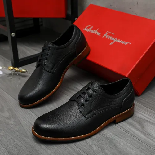 Wholesale Salvatore Ferragamo Leather Shoes For Men #1399163 $125.00 USD, Wholesale Quality Replica Salvatore Ferragamo Leather Shoes