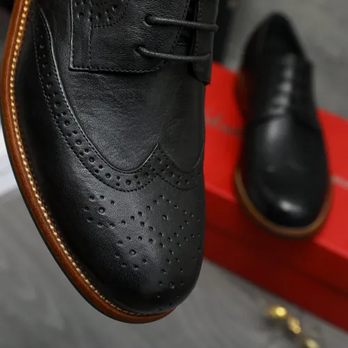 Replica Salvatore Ferragamo Leather Shoes For Men #1399168 $125.00 USD for Wholesale