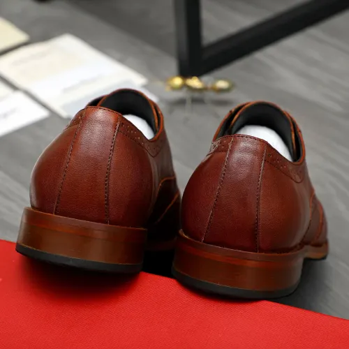 Replica Salvatore Ferragamo Leather Shoes For Men #1399169 $125.00 USD for Wholesale