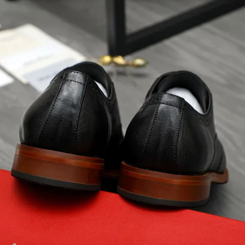Replica Salvatore Ferragamo Leather Shoes For Men #1399170 $125.00 USD for Wholesale