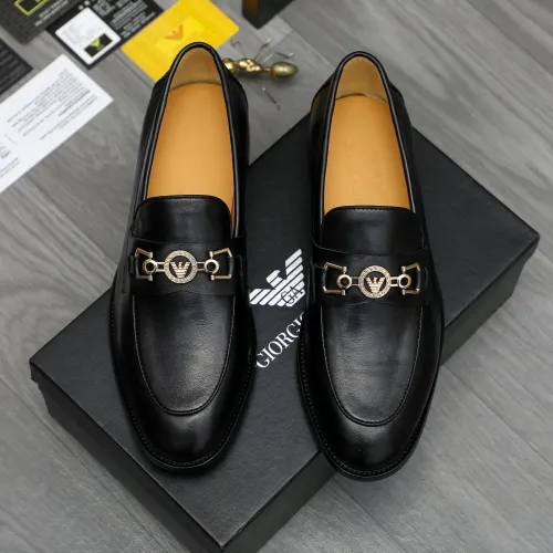 Replica Armani Leather Shoes For Men #1399173 $85.00 USD for Wholesale