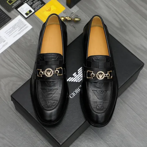 Replica Armani Leather Shoes For Men #1399176 $85.00 USD for Wholesale