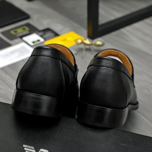 Replica Armani Leather Shoes For Men #1399176 $85.00 USD for Wholesale