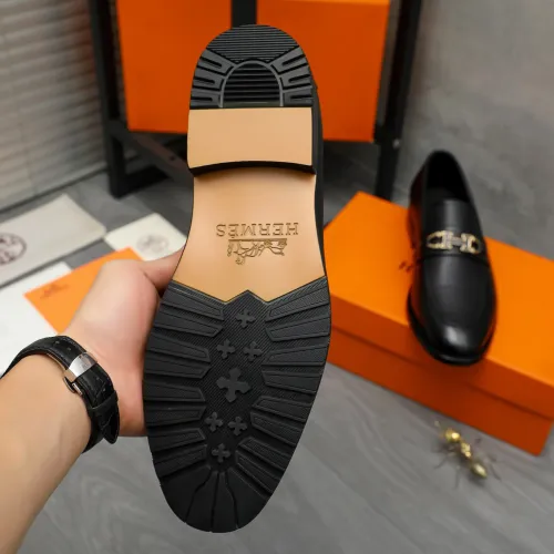 Replica Hermes Leather Shoes For Men #1399243 $85.00 USD for Wholesale