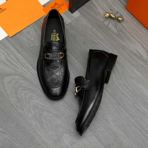 Wholesale Hermes Leather Shoes For Men #1399244 $85.00 USD, Wholesale Quality Replica Hermes Leather Shoes