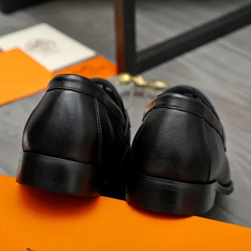Replica Hermes Leather Shoes For Men #1399244 $85.00 USD for Wholesale