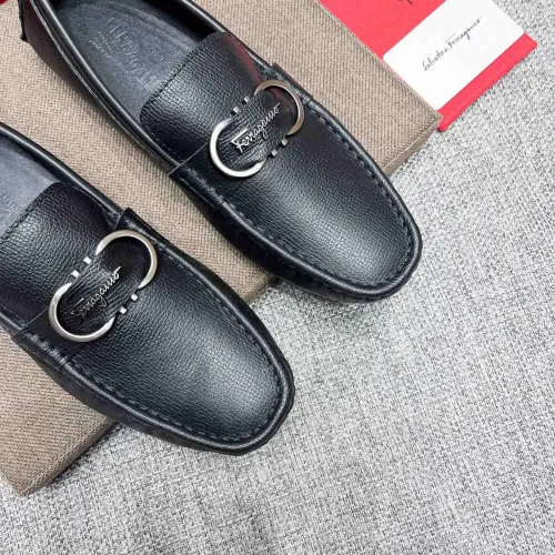 Replica Salvatore Ferragamo Leather Shoes For Men #1399266 $82.00 USD for Wholesale