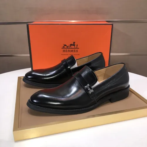 Wholesale Hermes Leather Shoes For Men #1399387 $100.00 USD, Wholesale Quality Replica Hermes Leather Shoes