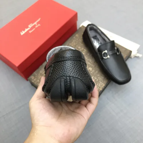 Replica Salvatore Ferragamo Leather Shoes For Men #1399440 $98.00 USD for Wholesale