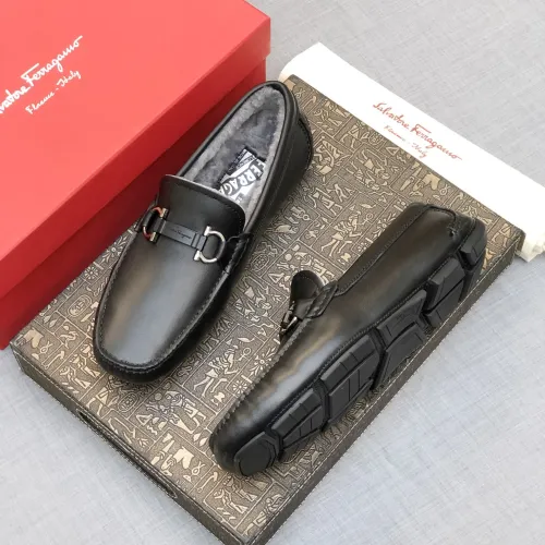 Wholesale Salvatore Ferragamo Leather Shoes For Men #1399441 $98.00 USD, Wholesale Quality Replica Salvatore Ferragamo Leather Shoes