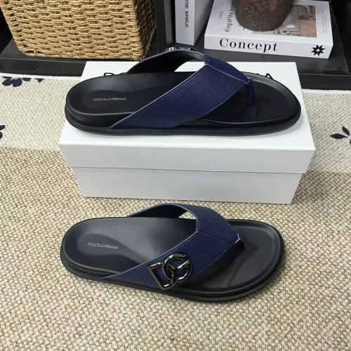 Wholesale Dolce &amp; Gabbana D&amp;G Slippers For Men #1399459 $60.00 USD, Wholesale Quality Replica Dolce &amp; Gabbana D&amp;G Slippers