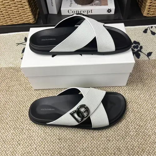 Wholesale Dolce &amp; Gabbana D&amp;G Slippers For Men #1399465 $60.00 USD, Wholesale Quality Replica Dolce &amp; Gabbana D&amp;G Slippers